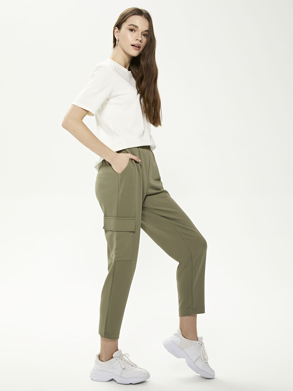 Elastic Waist Jogger Trousers