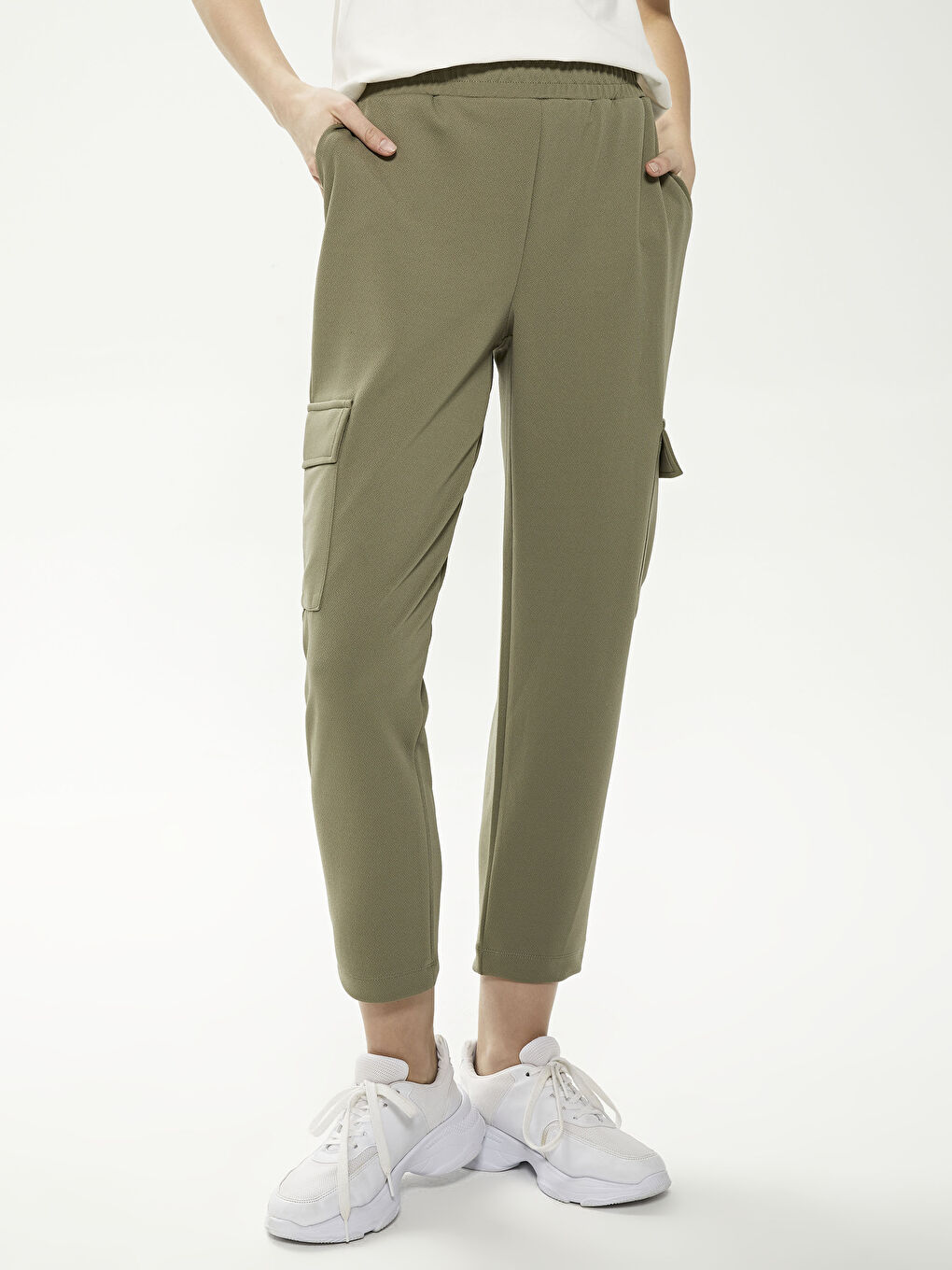 Elastic Waist Jogger Trousers-1