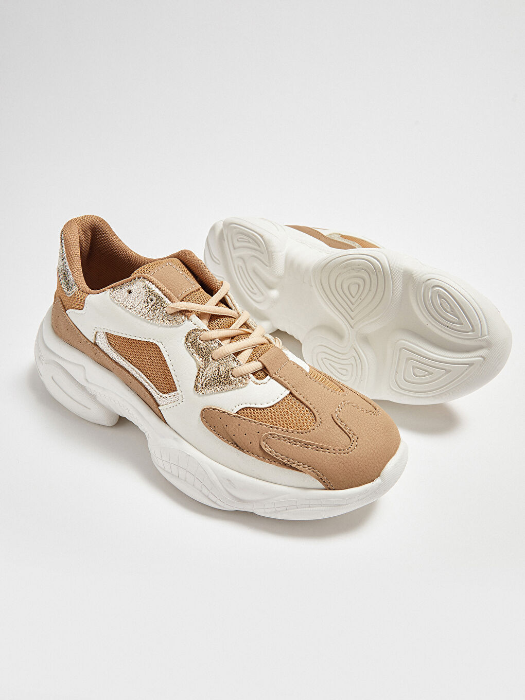 Karışık Kadın Kalın Taban Spor Ayakkabı-1