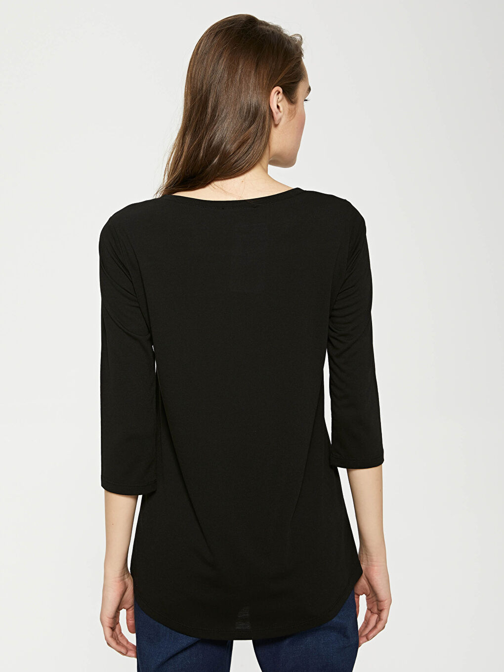 Crew Neck Sequin Embroidered Women's T-Shirt-3