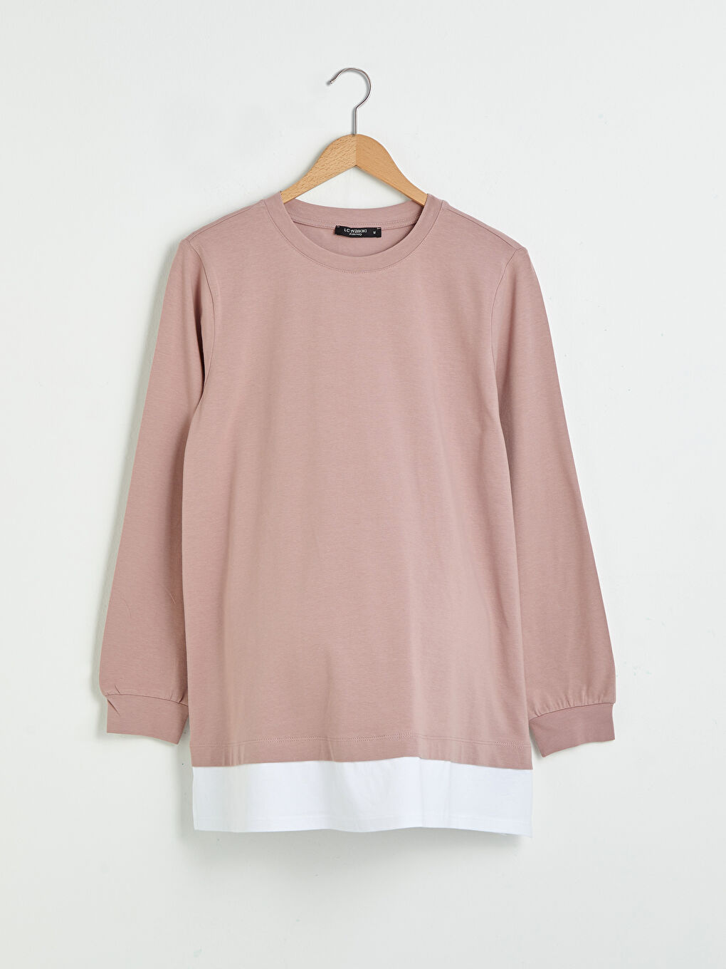 Crew Neck Regular Long Sleeve Maternity Tunic-4