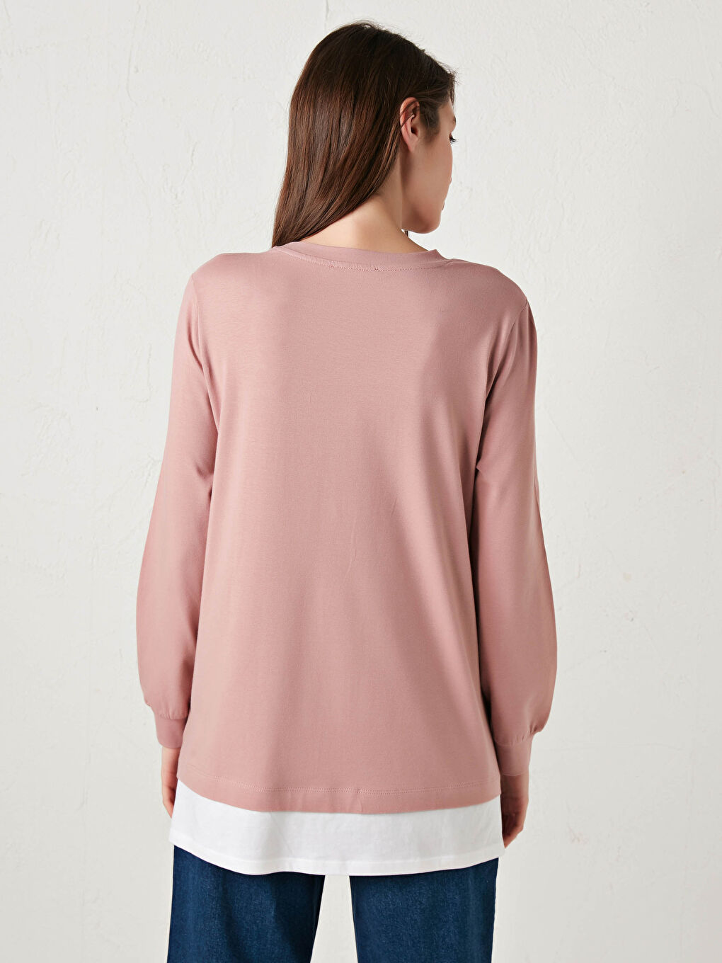 Crew Neck Regular Long Sleeve Maternity Tunic-2