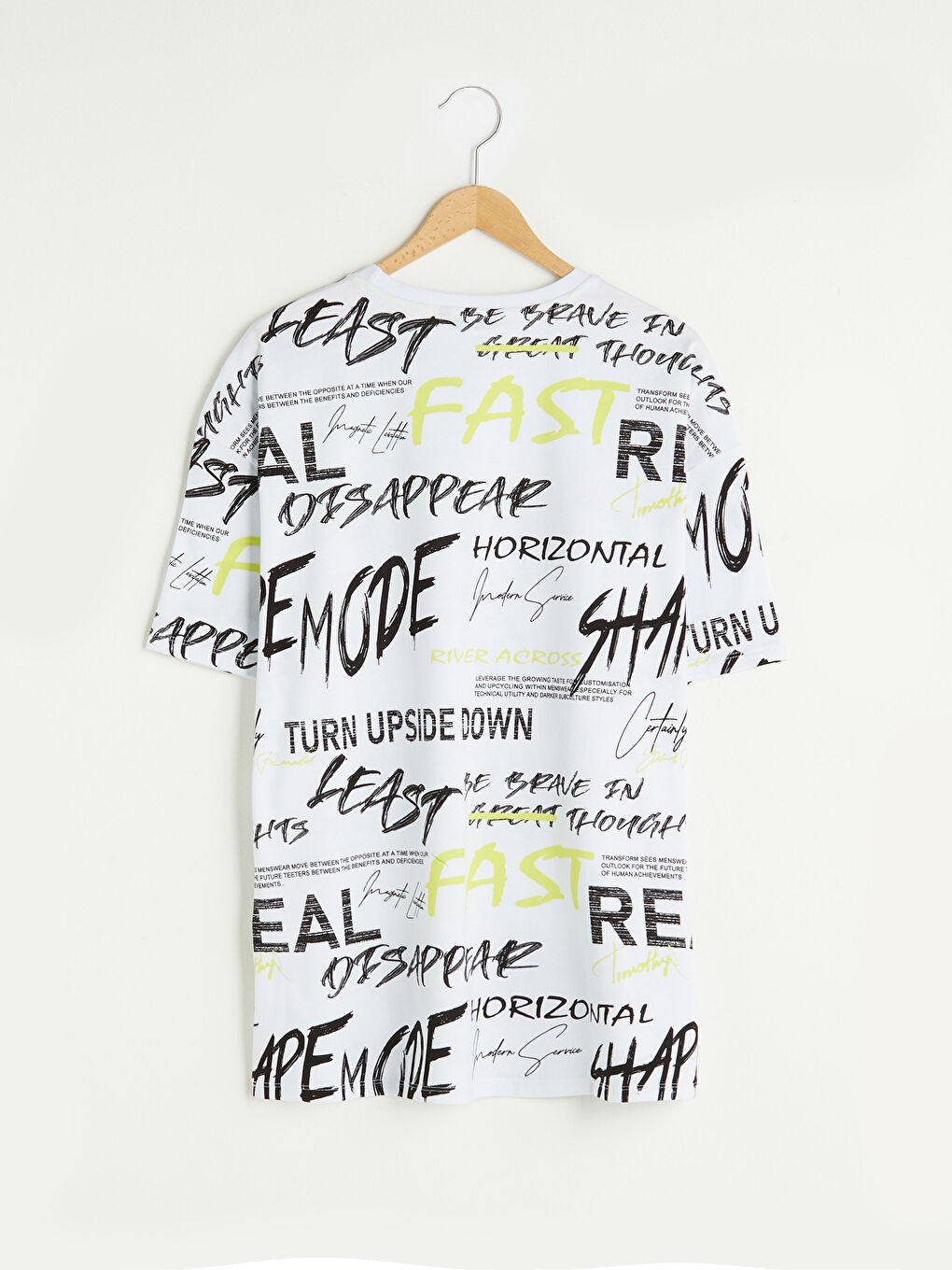 Crew Neck Short Sleeve Printed Combed Cotton Men's T-shirt-5