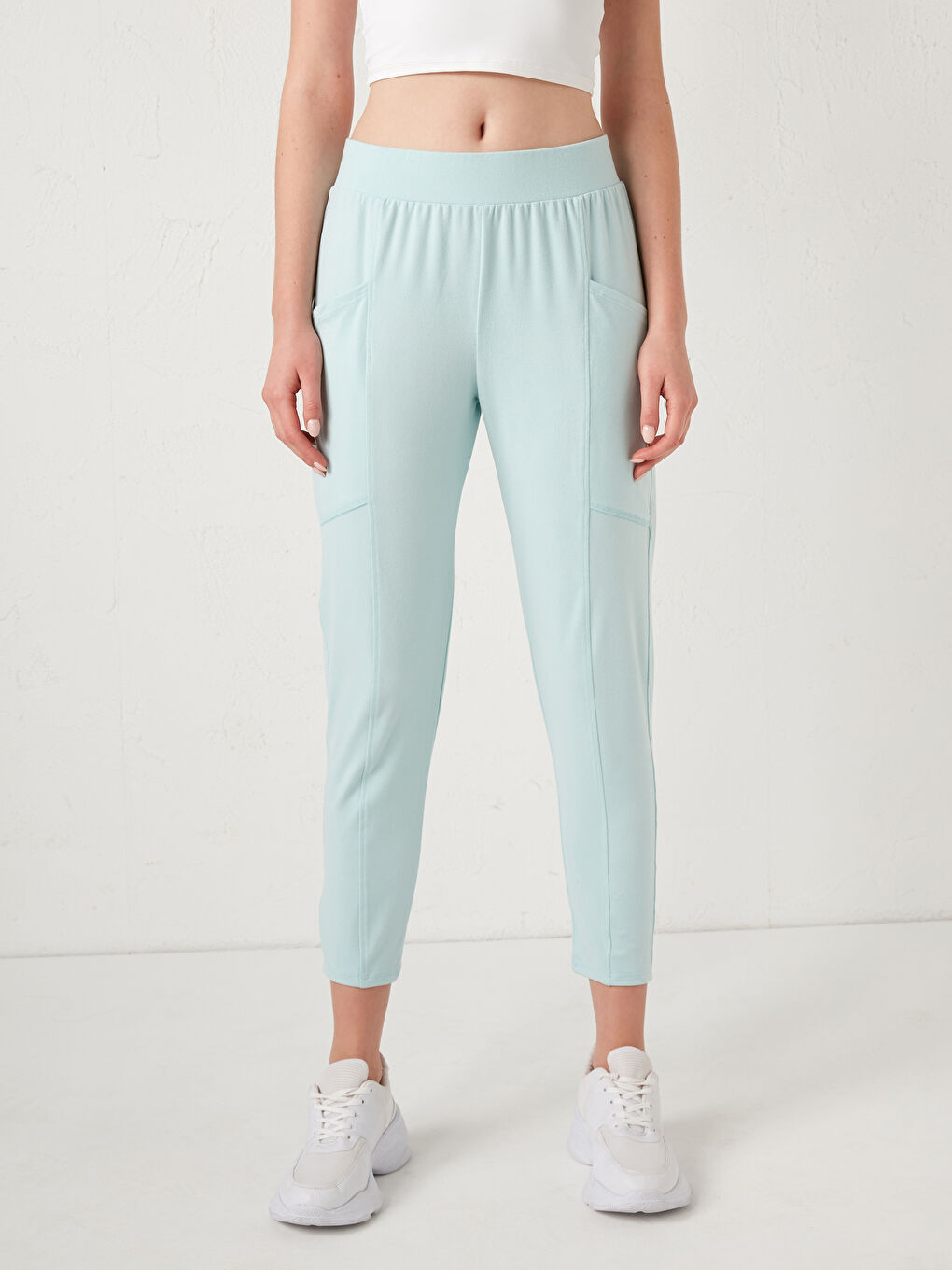 Women's Elastic Waist Sport Tracksuit Bottoms -S1DF01Z8-R0C