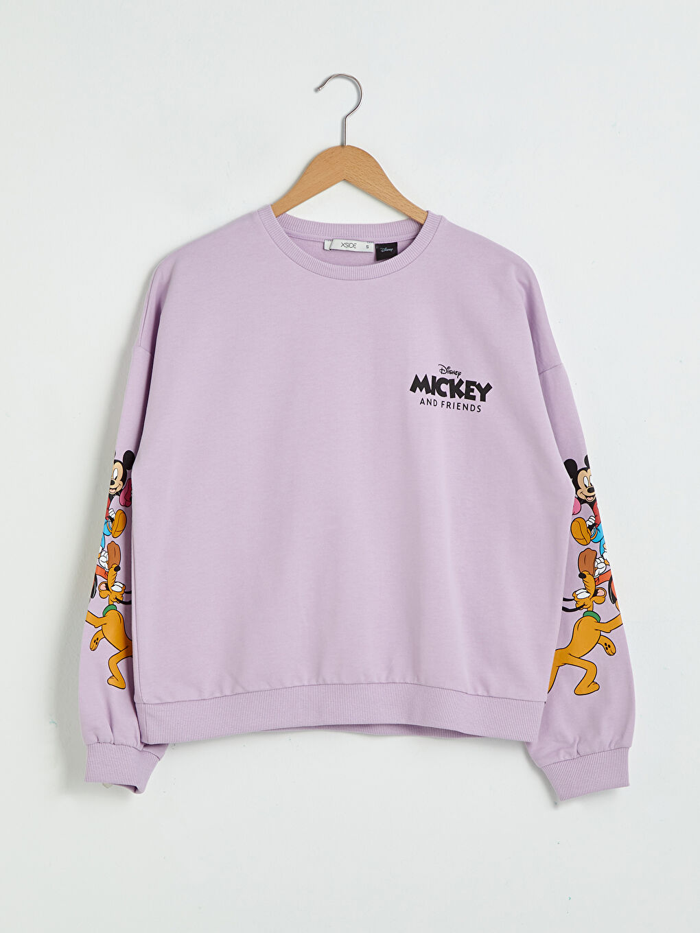 Crew Neck Disney Printed Long Sleeve Women's Sweatshirt-5