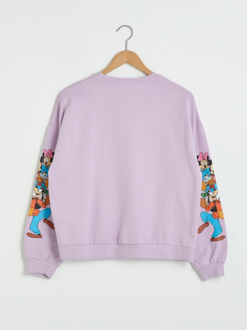 Crew Neck Disney Printed Long Sleeve Women's Sweatshirt-6
