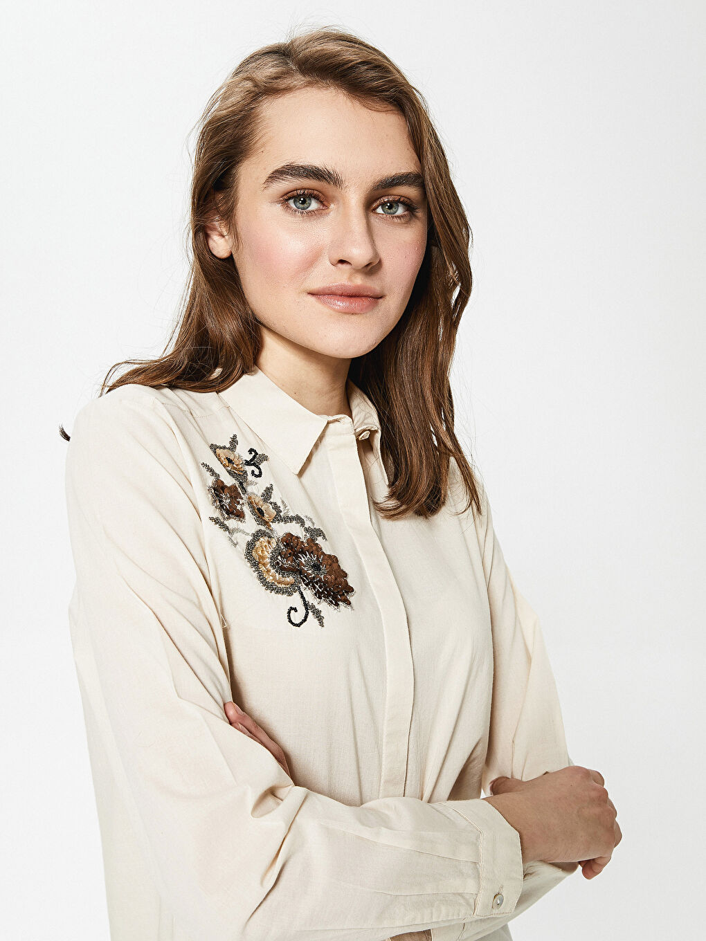 Embroidered Women's Shirt Tunic-2