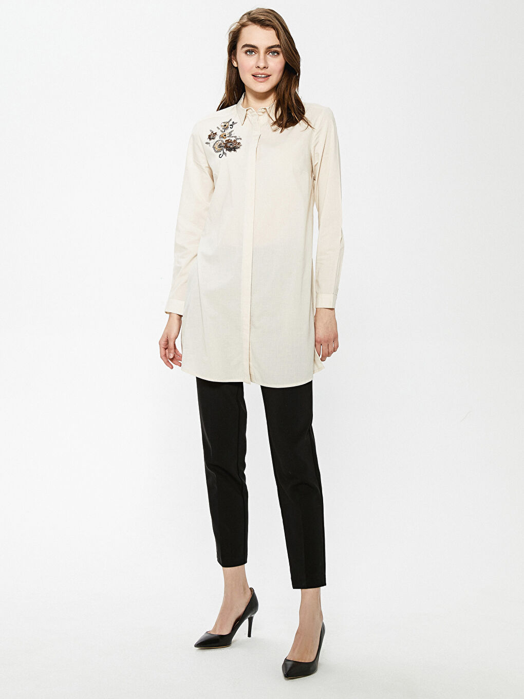 Embroidered Women's Shirt Tunic-3