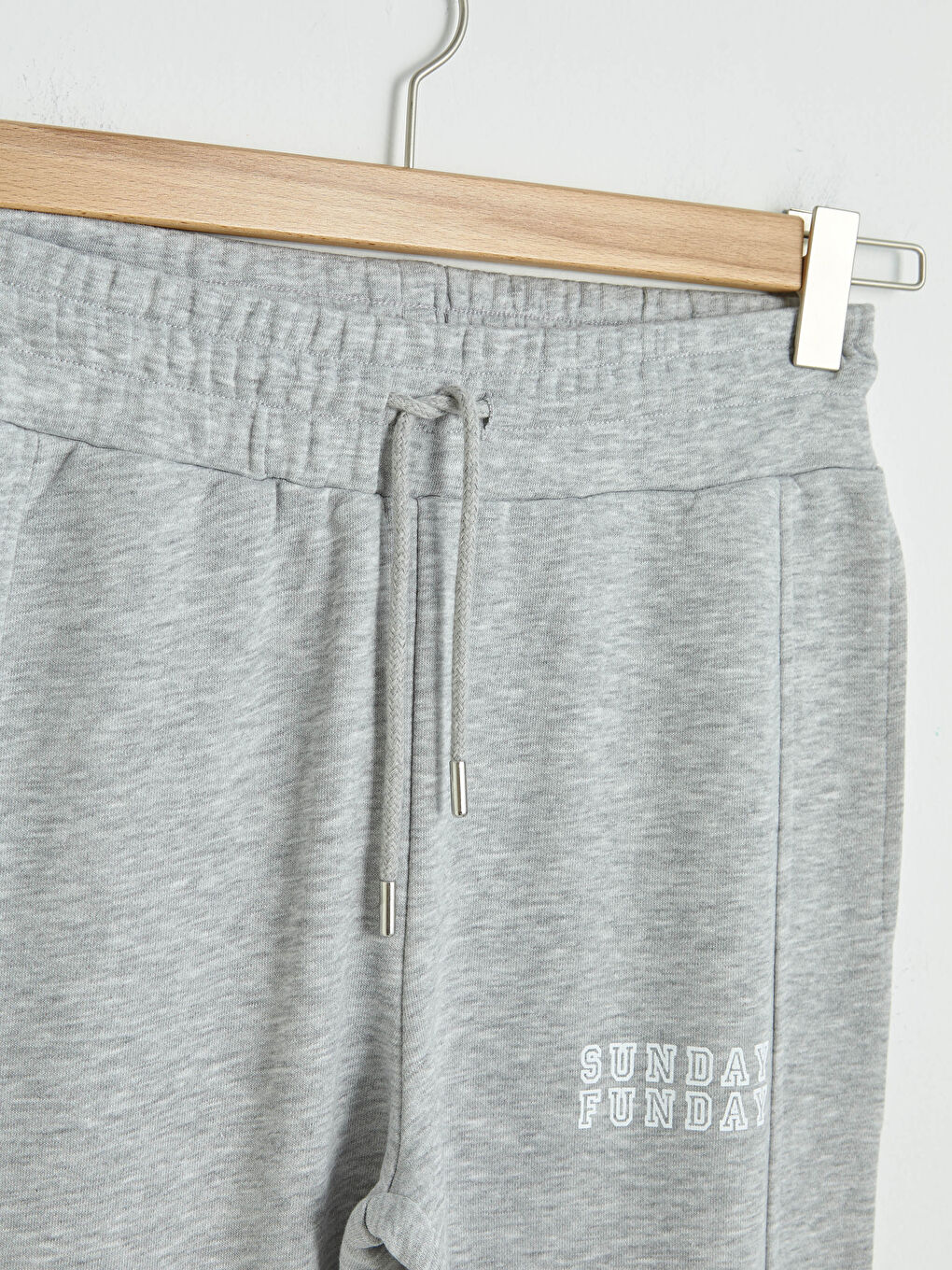 Elastic Waist Text Printed Women's Jogger Sweatpants-7