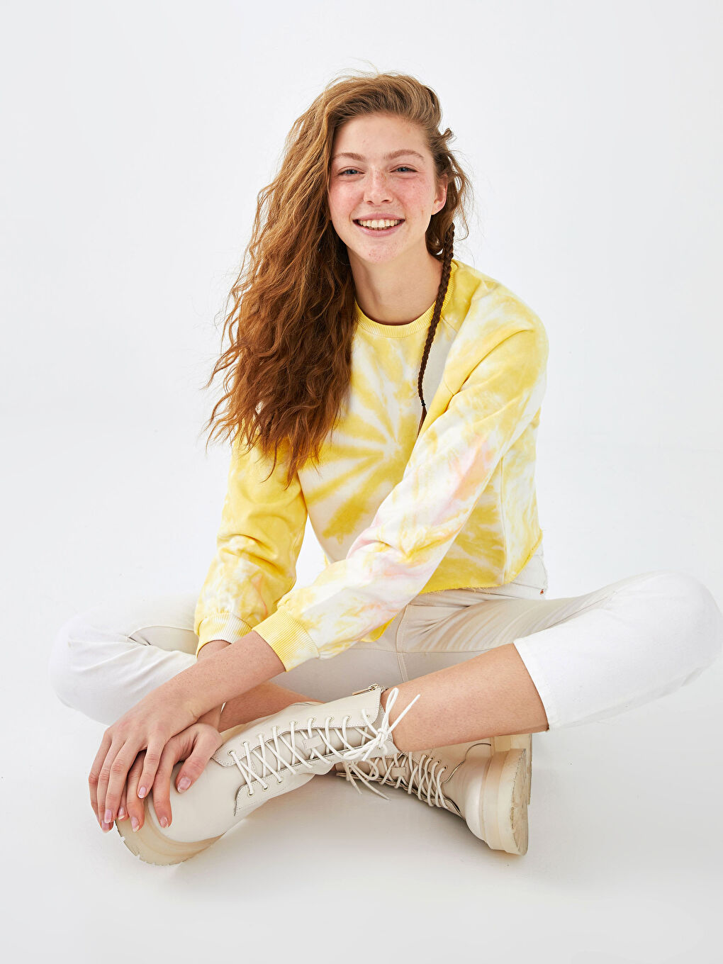 XSIDE Batik Damen Dickes Sweatshirt -S1DH39Z8-RFC
