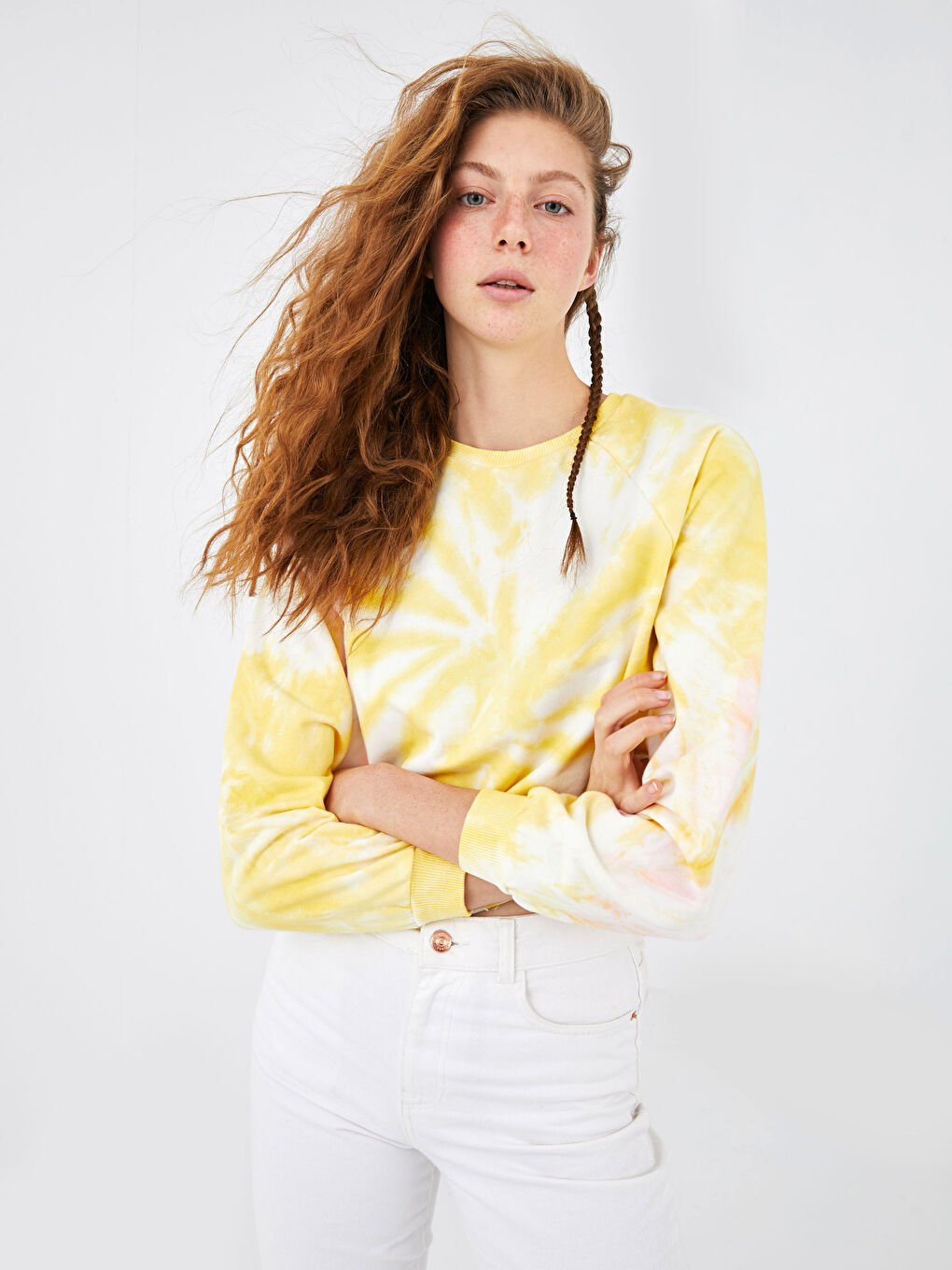 XSIDE Batik Damen Dickes Sweatshirt -S1DH39Z8-RFC