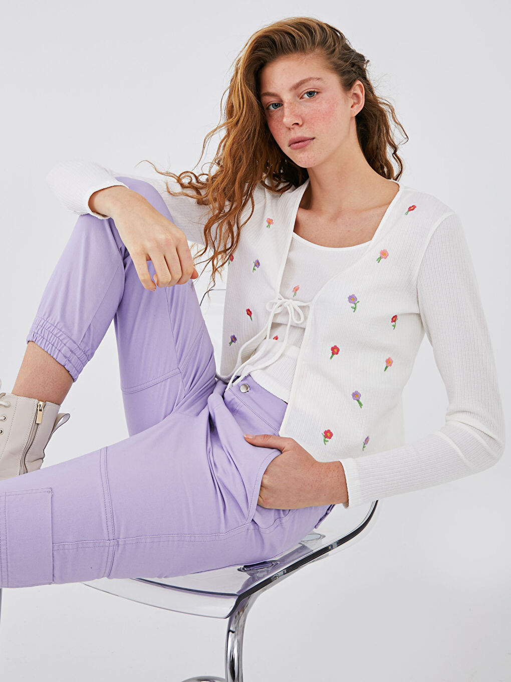 Floral Embroidered Cardigan