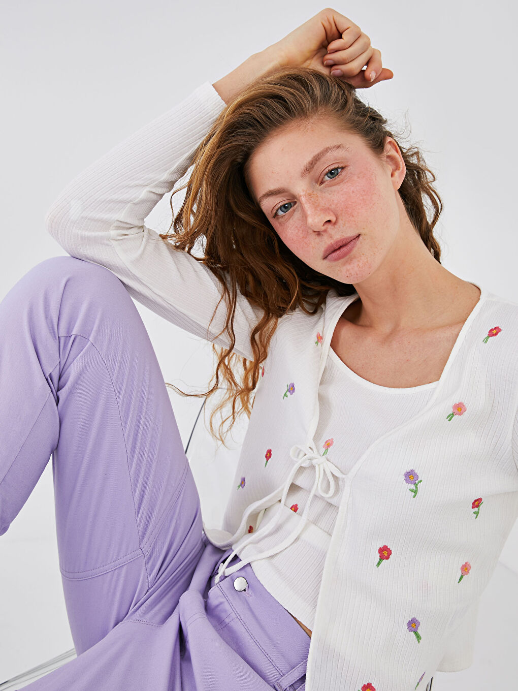 Floral Embroidered Cardigan-1