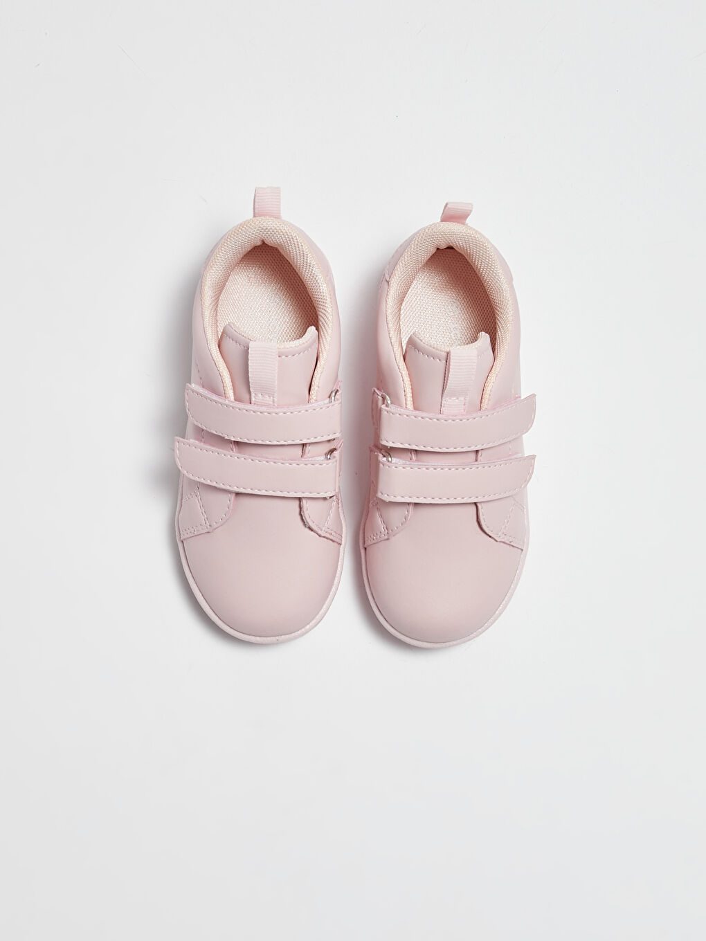 Pembe Cırt Cırtlı Işıklı Kız Çocuk Spor Ayakkabı-5