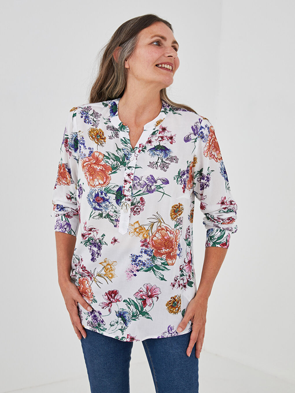 BEŽ Bluza Žena -S1DI37Z8-LQB