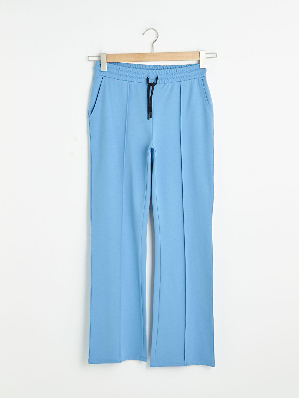 Mavi Beli Lastikli Kadın Eşofman Alt-5