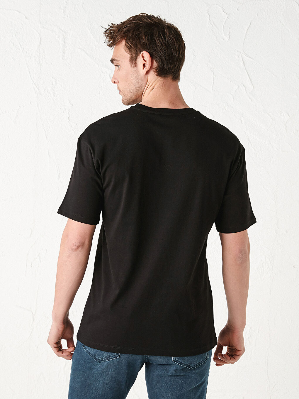 XSIDE Crew Neck Short Sleeve Mona Lisa Printed Combed Cotton Men's T-Shirt -S1DK21Z8-CVL