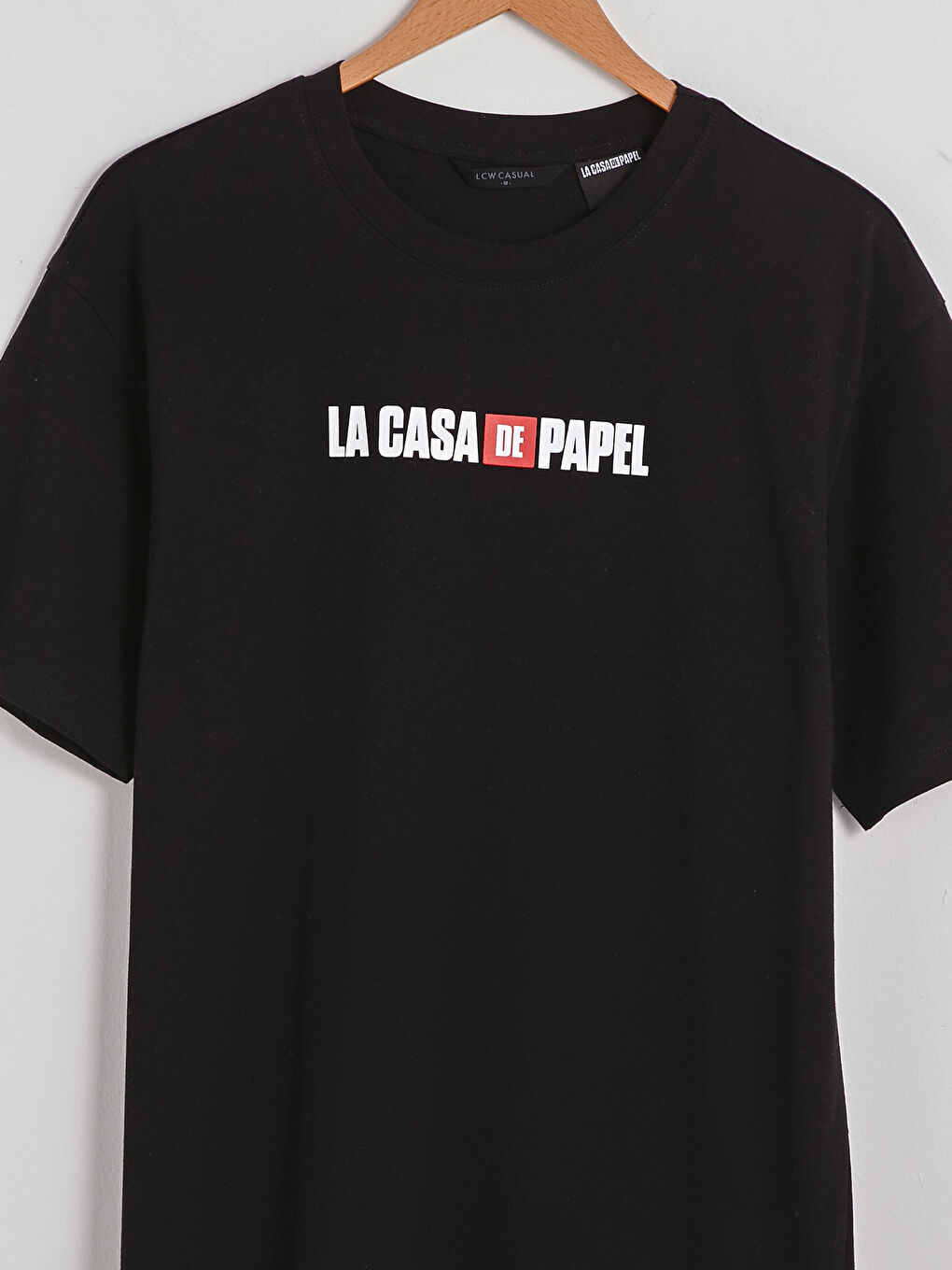 T-shirt à Manches Longues Col Rond Imprimé La Casa De Papel en Coton Peigné pour Hommes-7