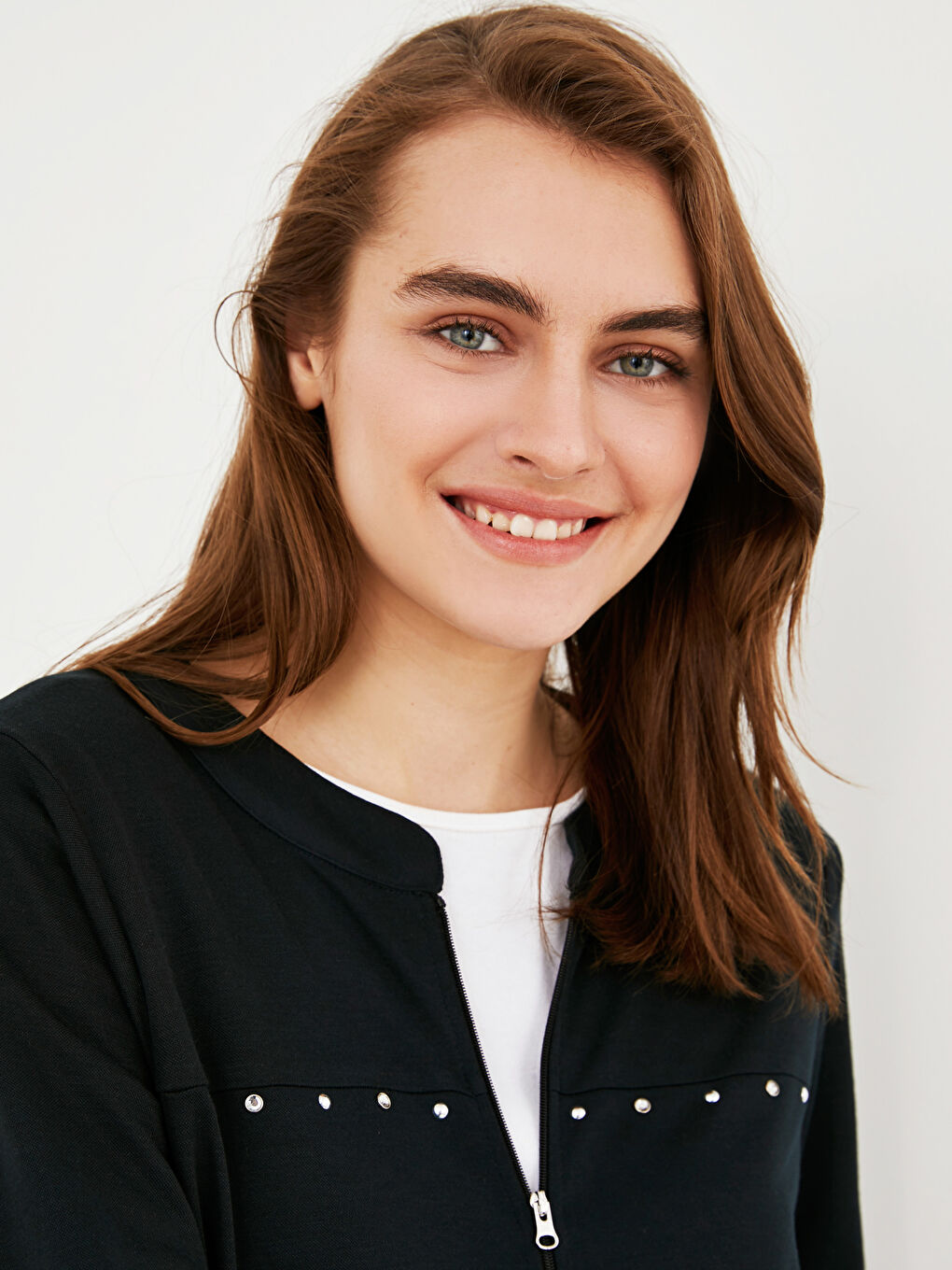 Stone Printed Long Sleeve Women's Cardigan-9