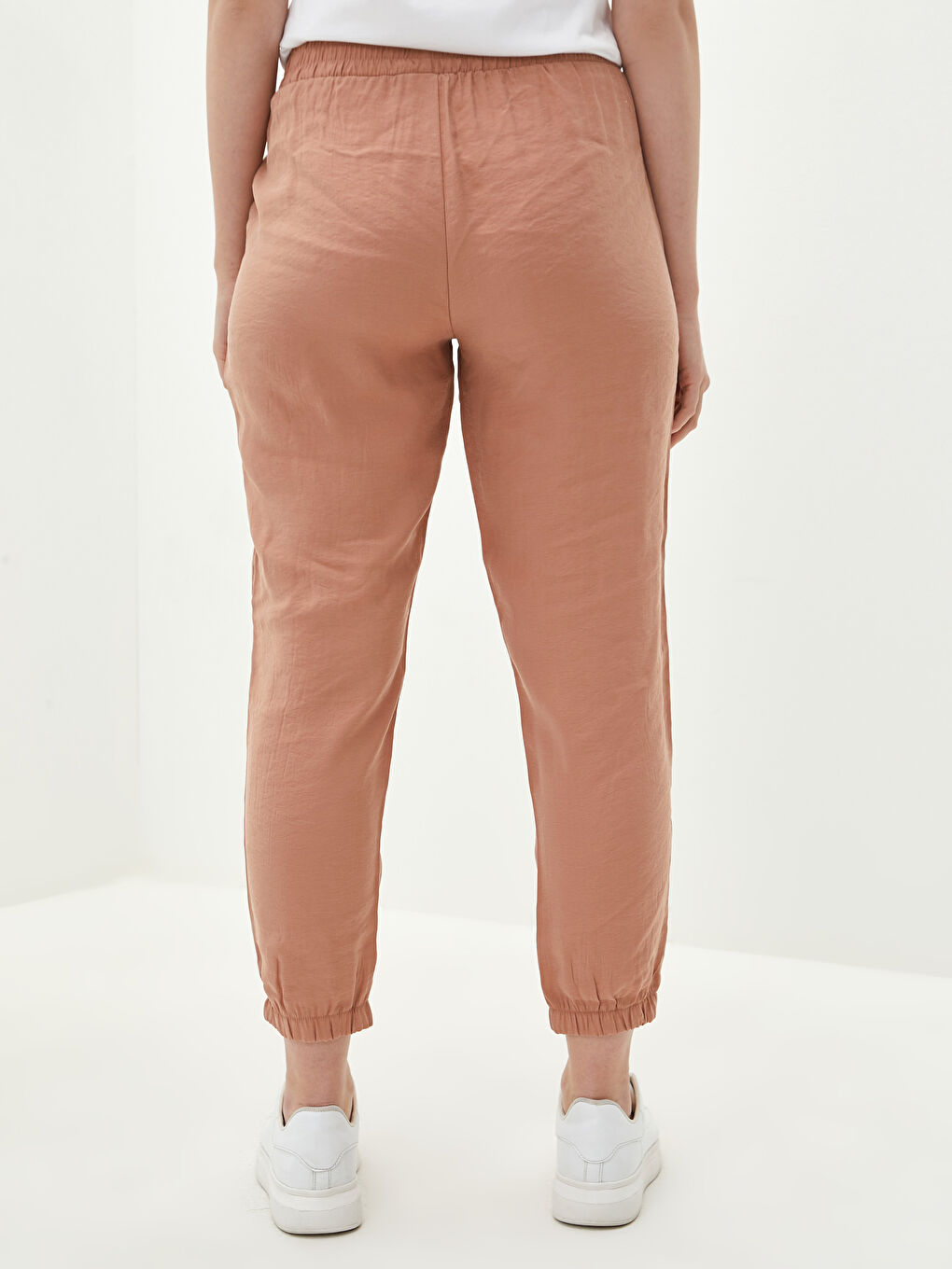 LCW Vision Women's Modal Jogger Trousers With Pocket and Elastic Waist -S1DL06Z8-GN0