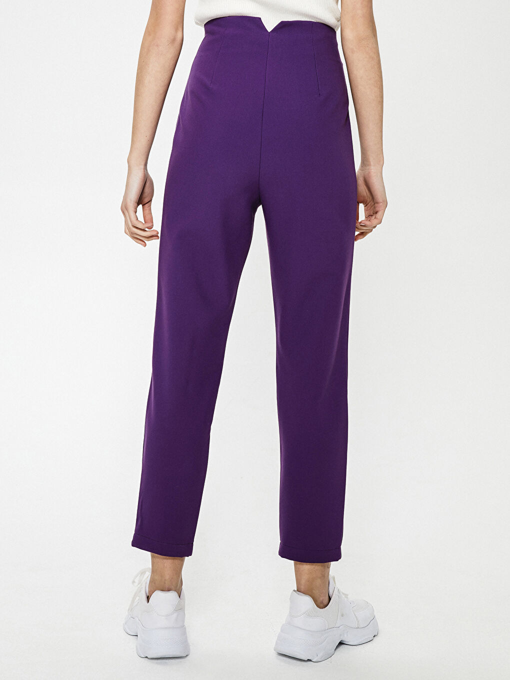 LCW Vision High Waist Slim Leg Ankle-Length Women's Cigarette Pants -S1DL07Z8-UTY