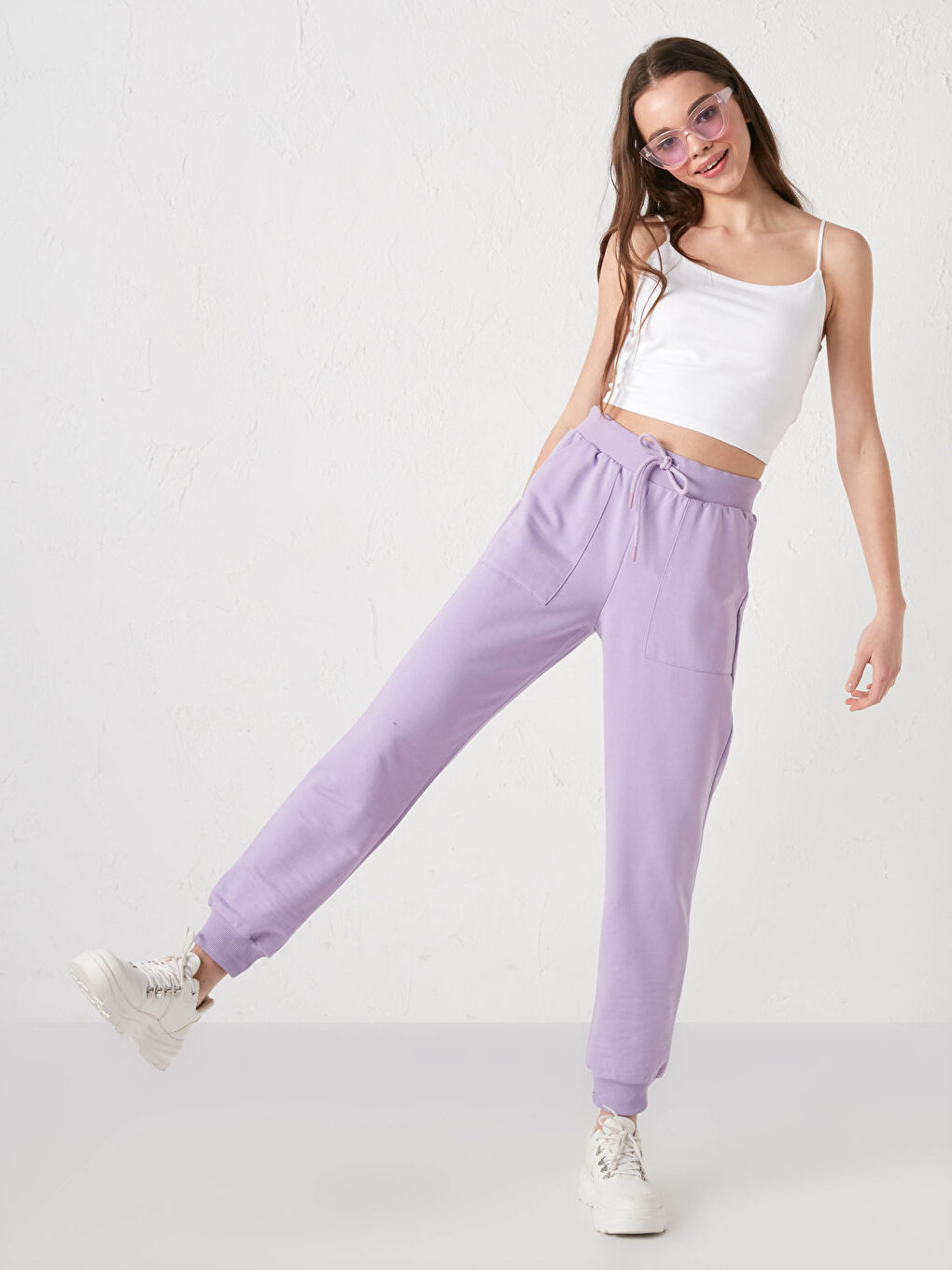 Elasticated Waist Women's Sweatpants-5
