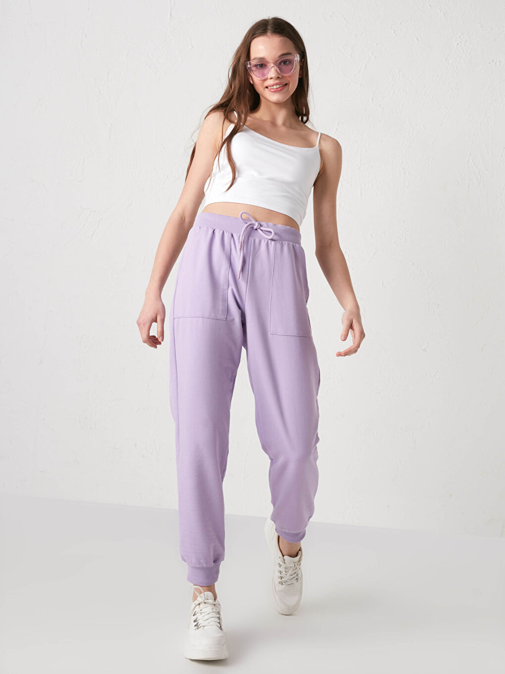 Elasticated Waist Women's Sweatpants-6