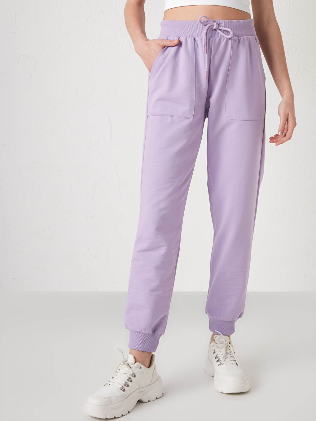 Elasticated Waist Women's Sweatpants-7