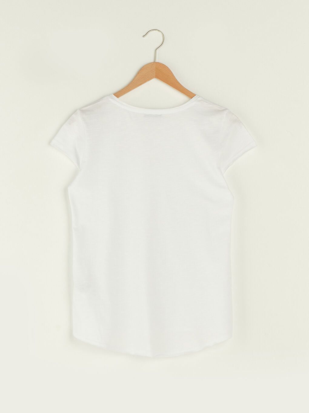 LCW Vision U Neck Straight Short Sleeve Cotton Women's T-Shirt -S1DL28Z8-E5X