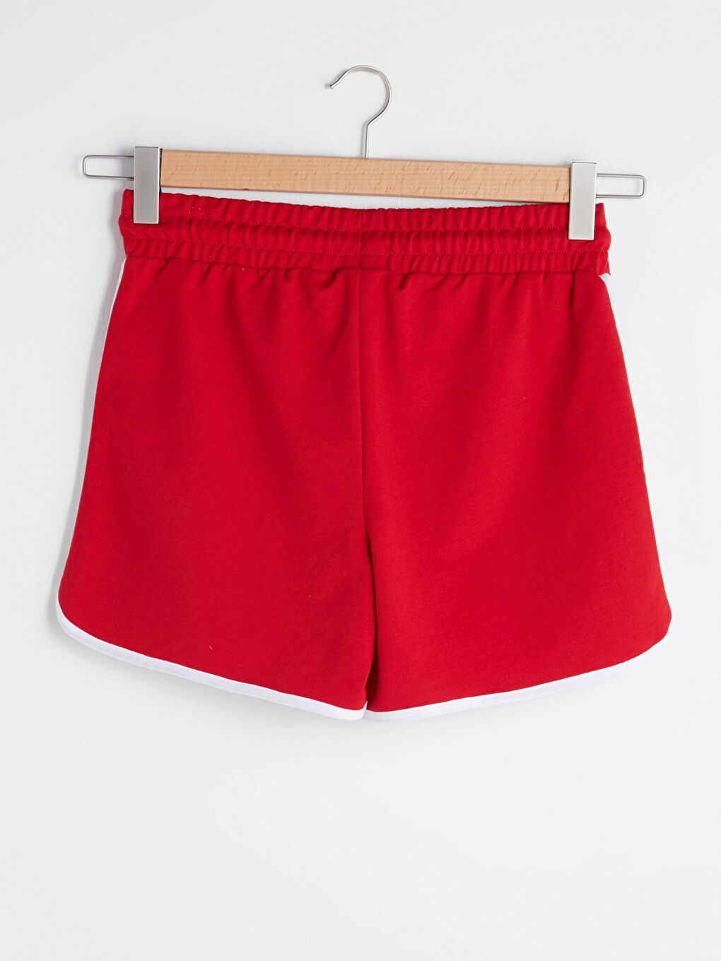LCW Vision Women's Slogan Printed Shorts With Elastic Waist -S1DL55Z8-GZL