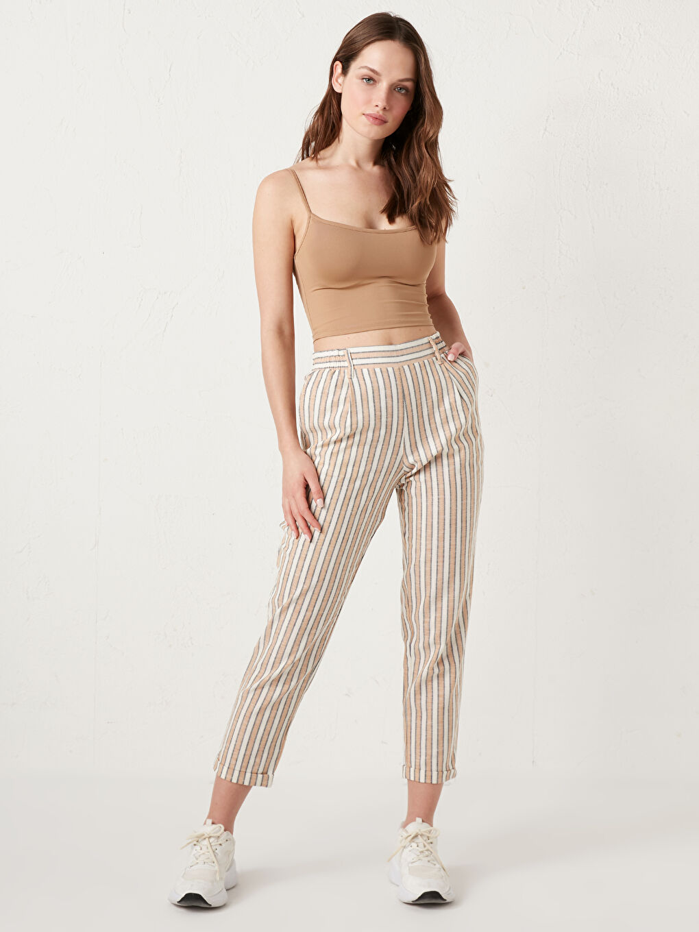 Ankle Length Striped Trousers