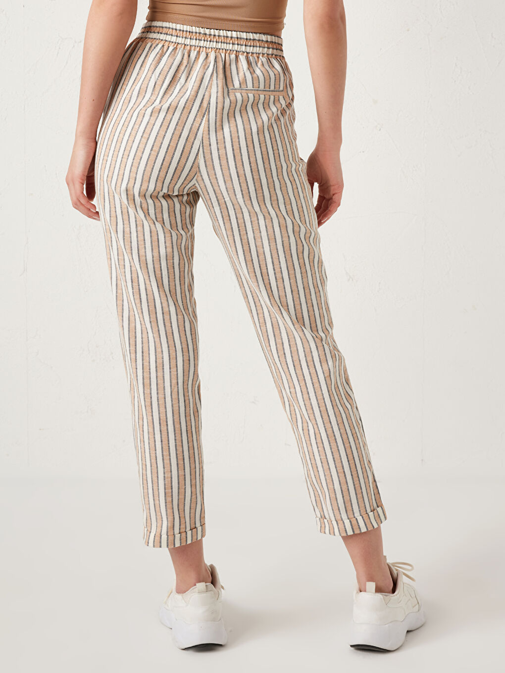 Ankle Length Striped Trousers-2
