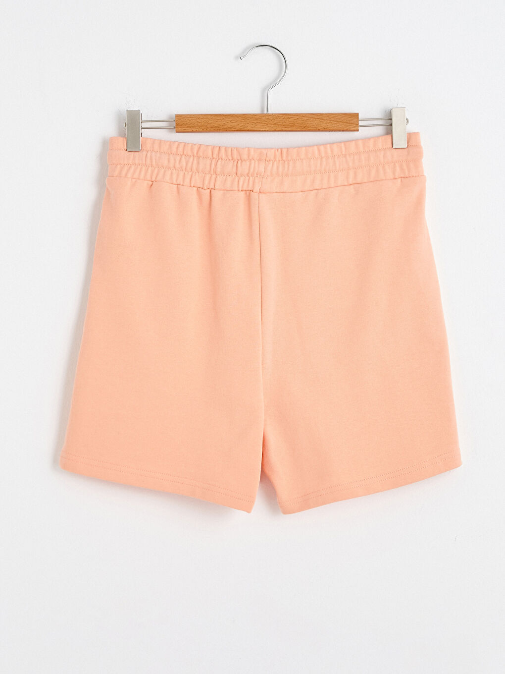 Waist Elastic Slogan Printed Cotton Shorts for Women-9