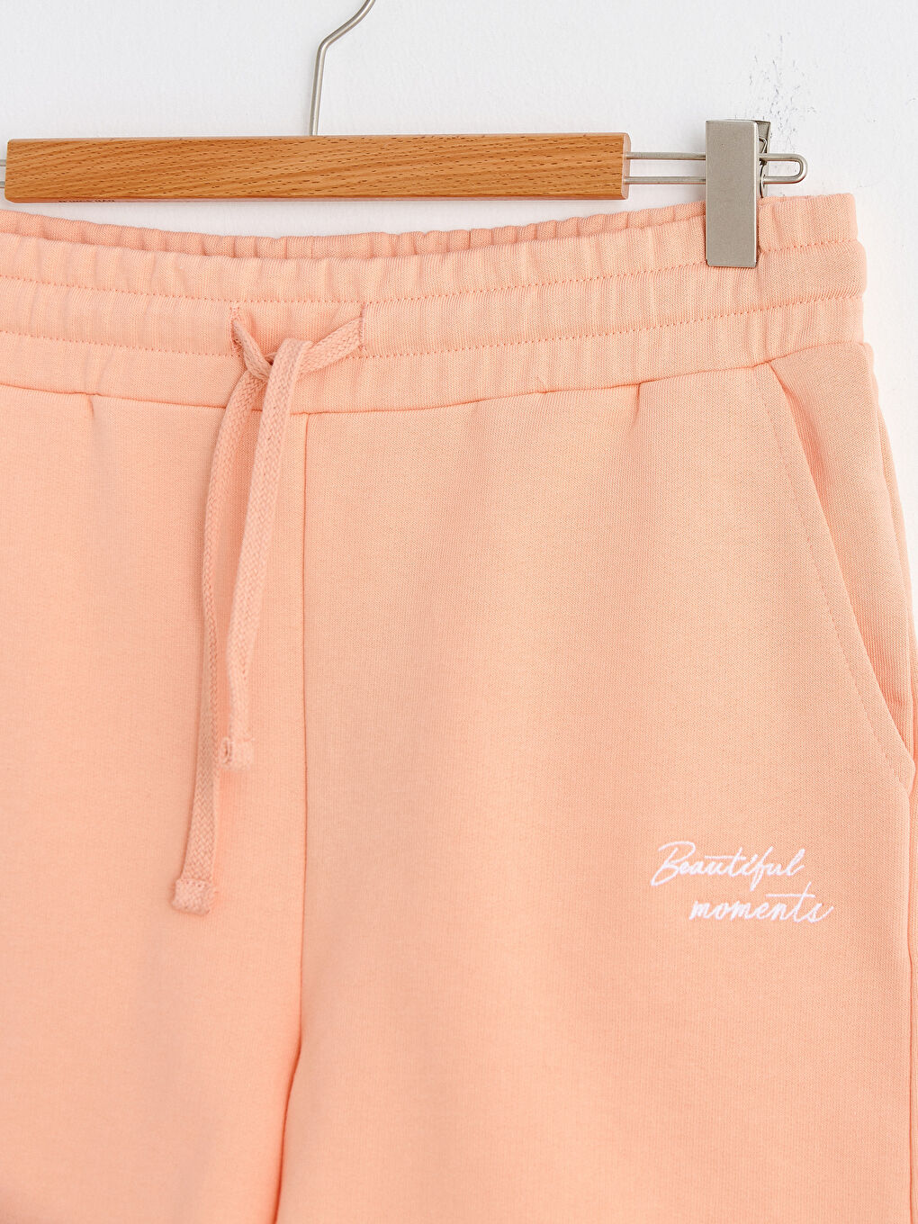 Waist Elastic Slogan Printed Cotton Shorts for Women-10