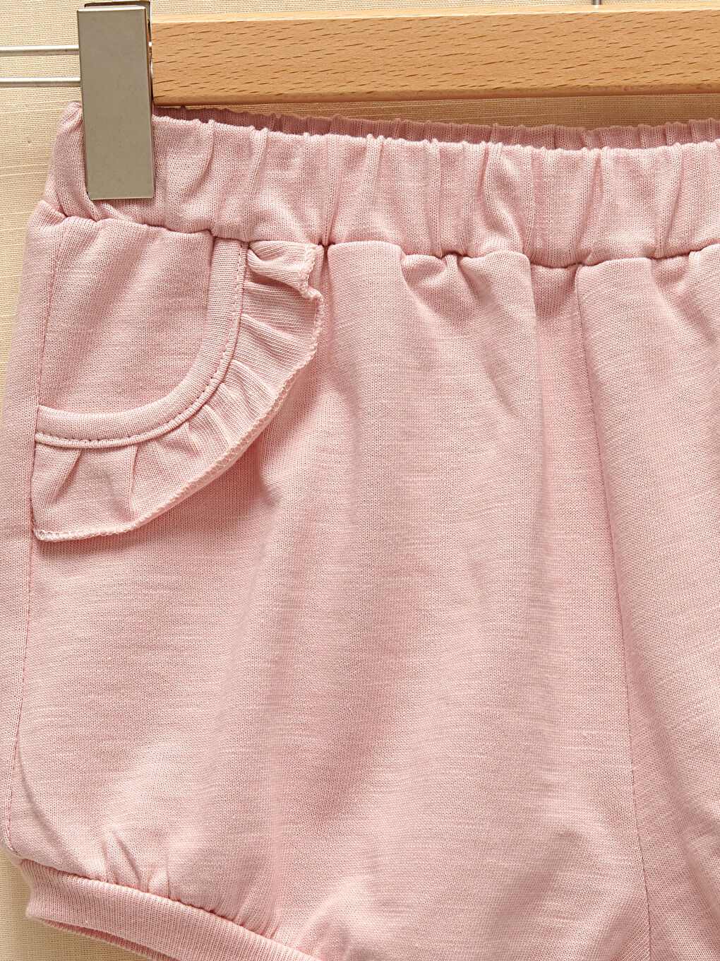 Bisiklet Yaka Kısa Kollu Baskılı Kız Bebek Tişört ve Şort 2'li Takım-5