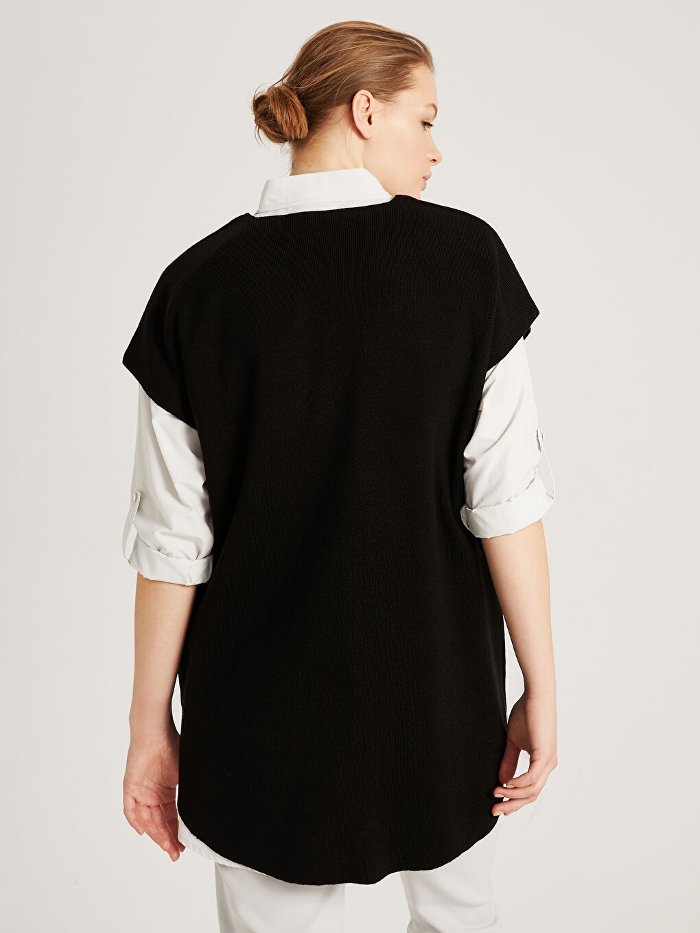 LCWAIKIKI Classic V Neck Plain Thick Poncho -S1DM67Z8-CVL