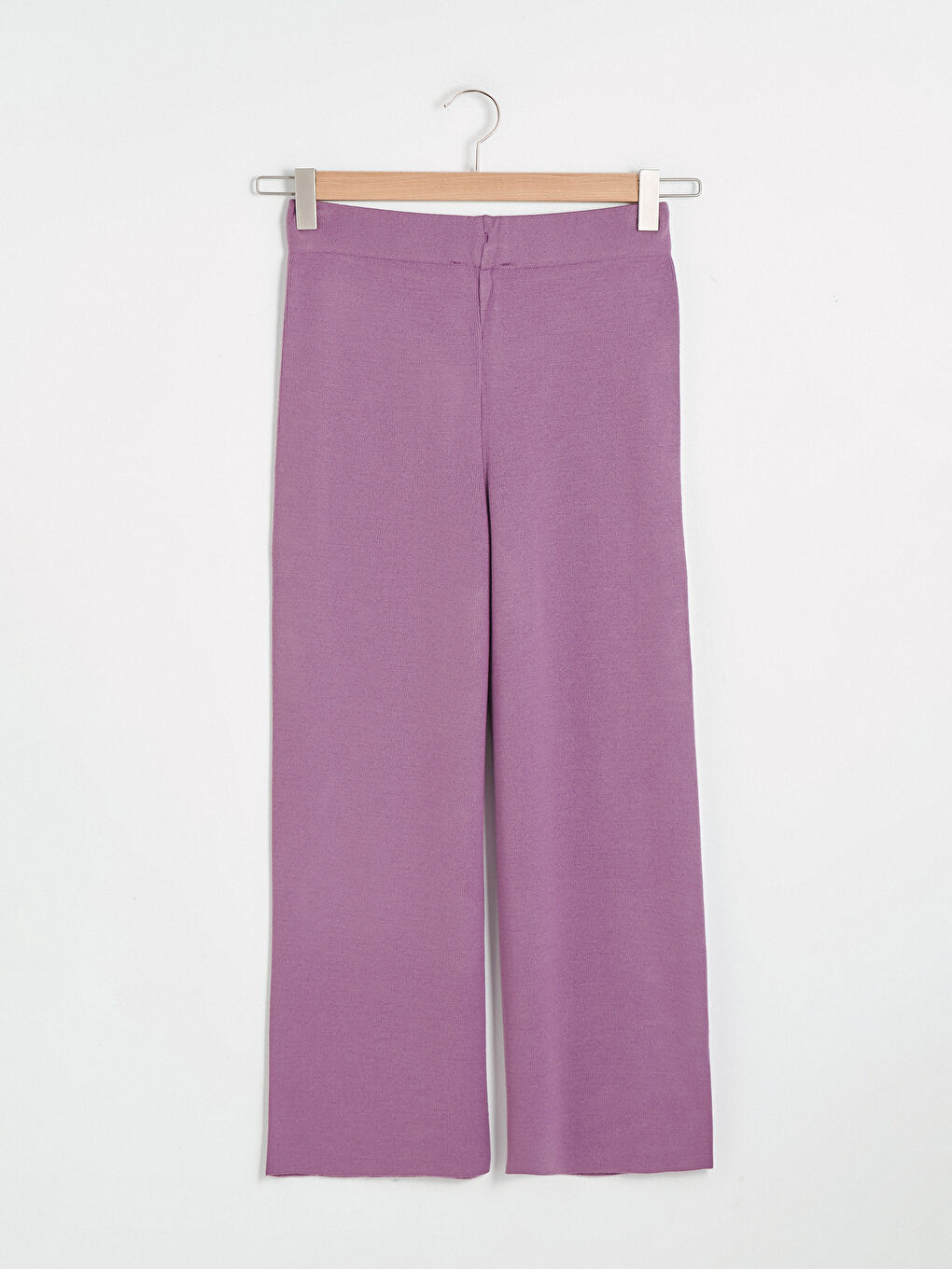 Elastic Waist Loose Leg Trousers-6