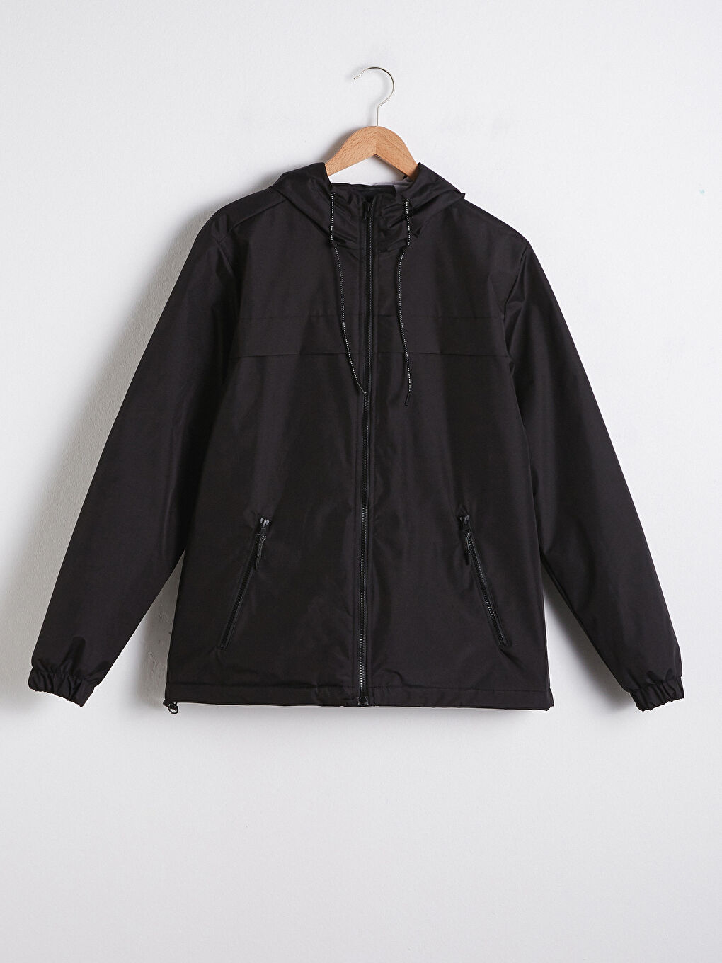 Standard Fit Polarized Hooded Men's Coat-10