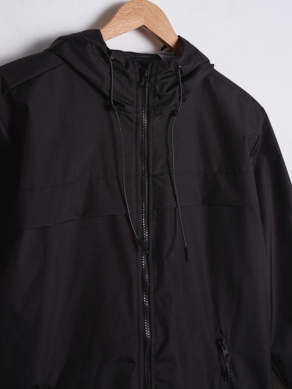 Standard Fit Polarized Hooded Men's Coat-12