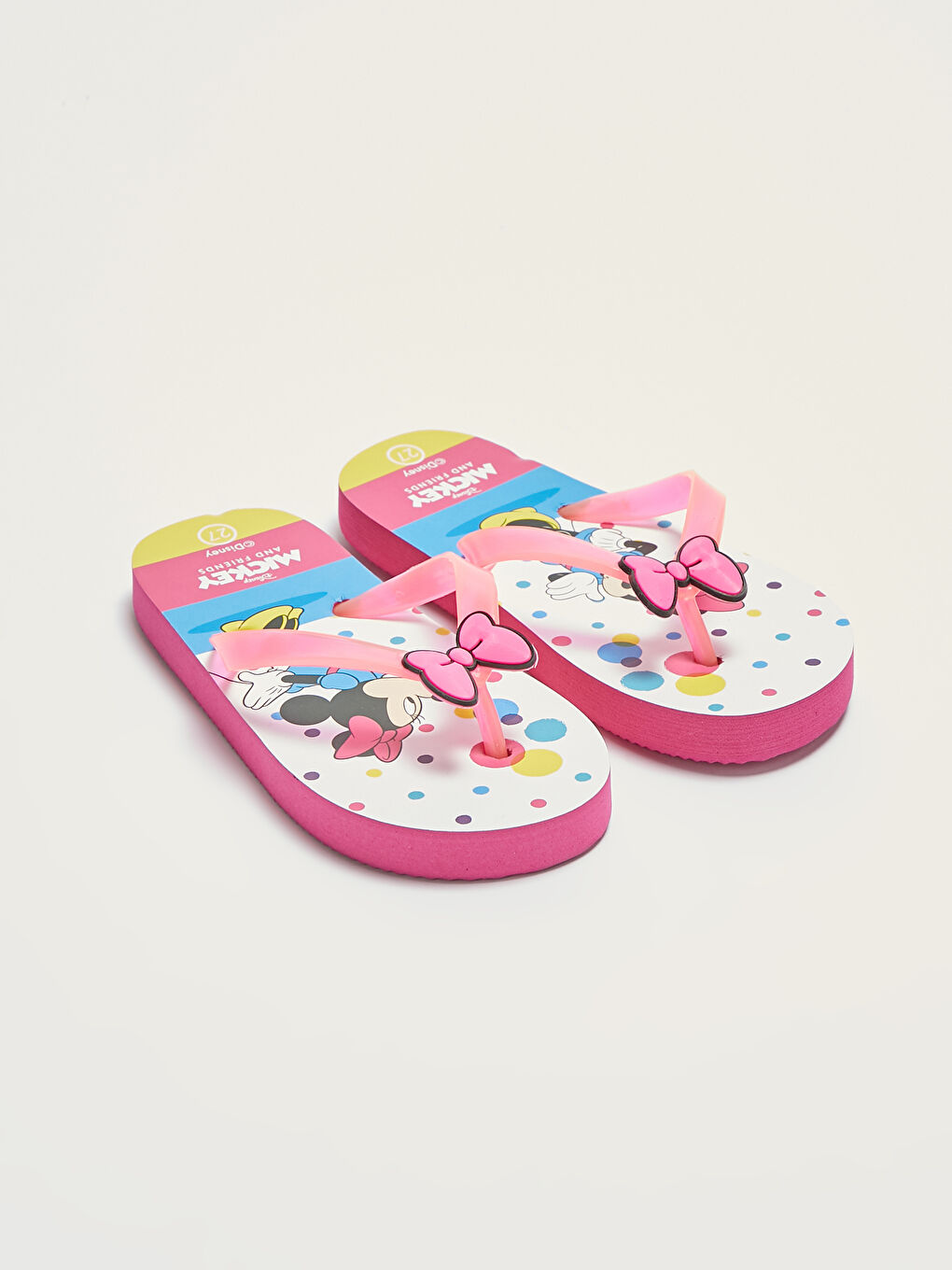 Minnie Mouse Licensed Girl's Flip Flops