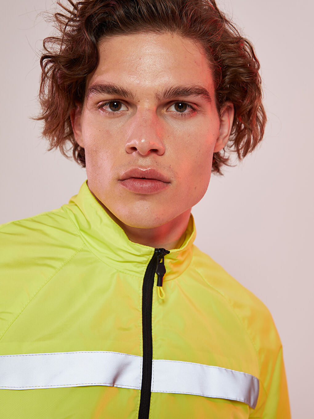 Yeşil Standart Kalıp Dik Yaka İnce Doğa Montu-3