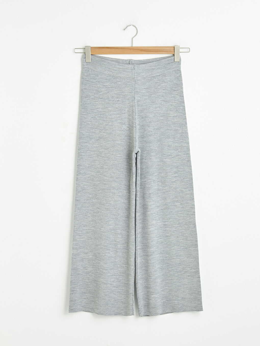 Elastic Waist Wide Leg Women's Trousers-5