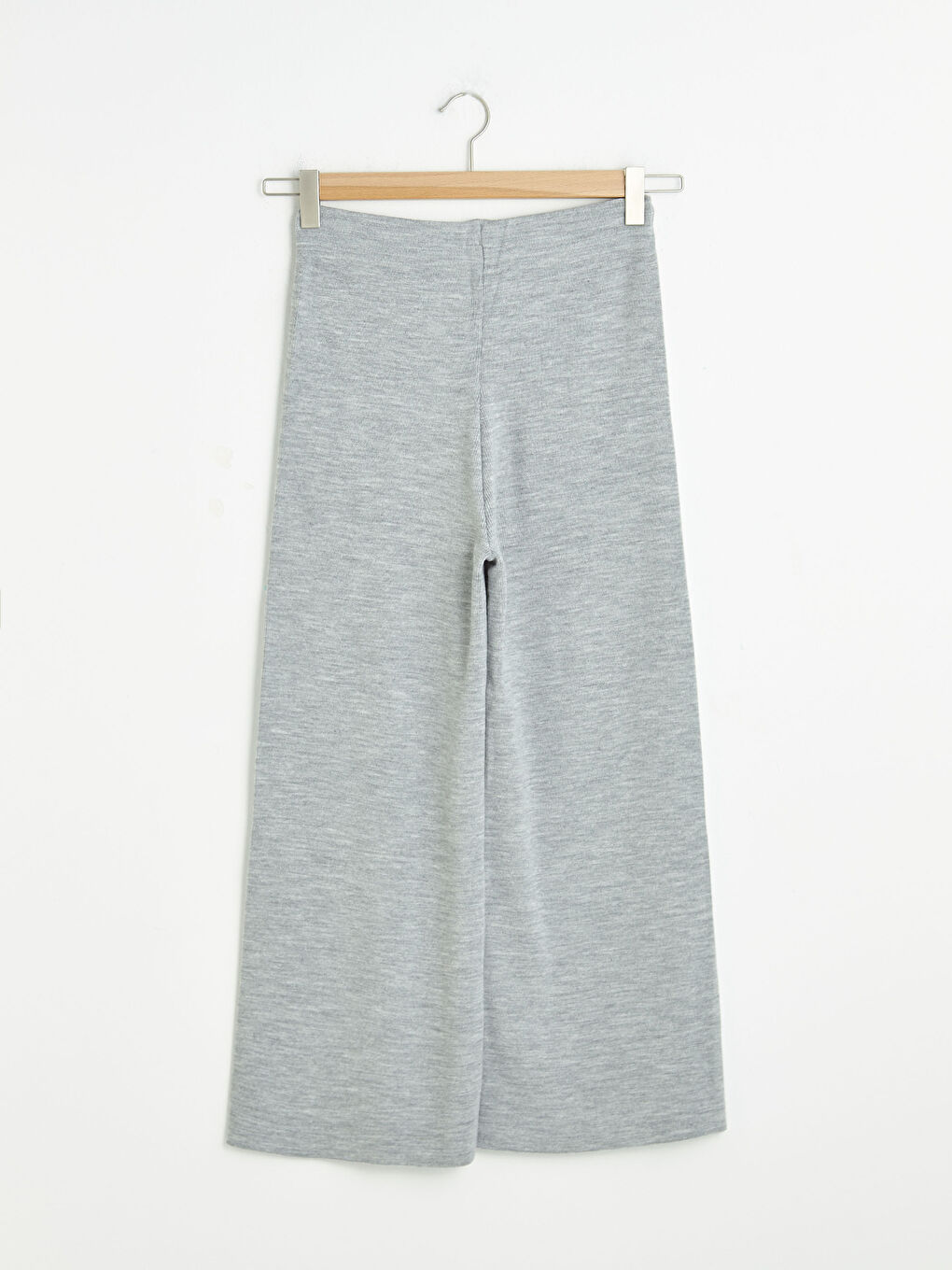 Elastic Waist Wide Leg Women's Trousers-7