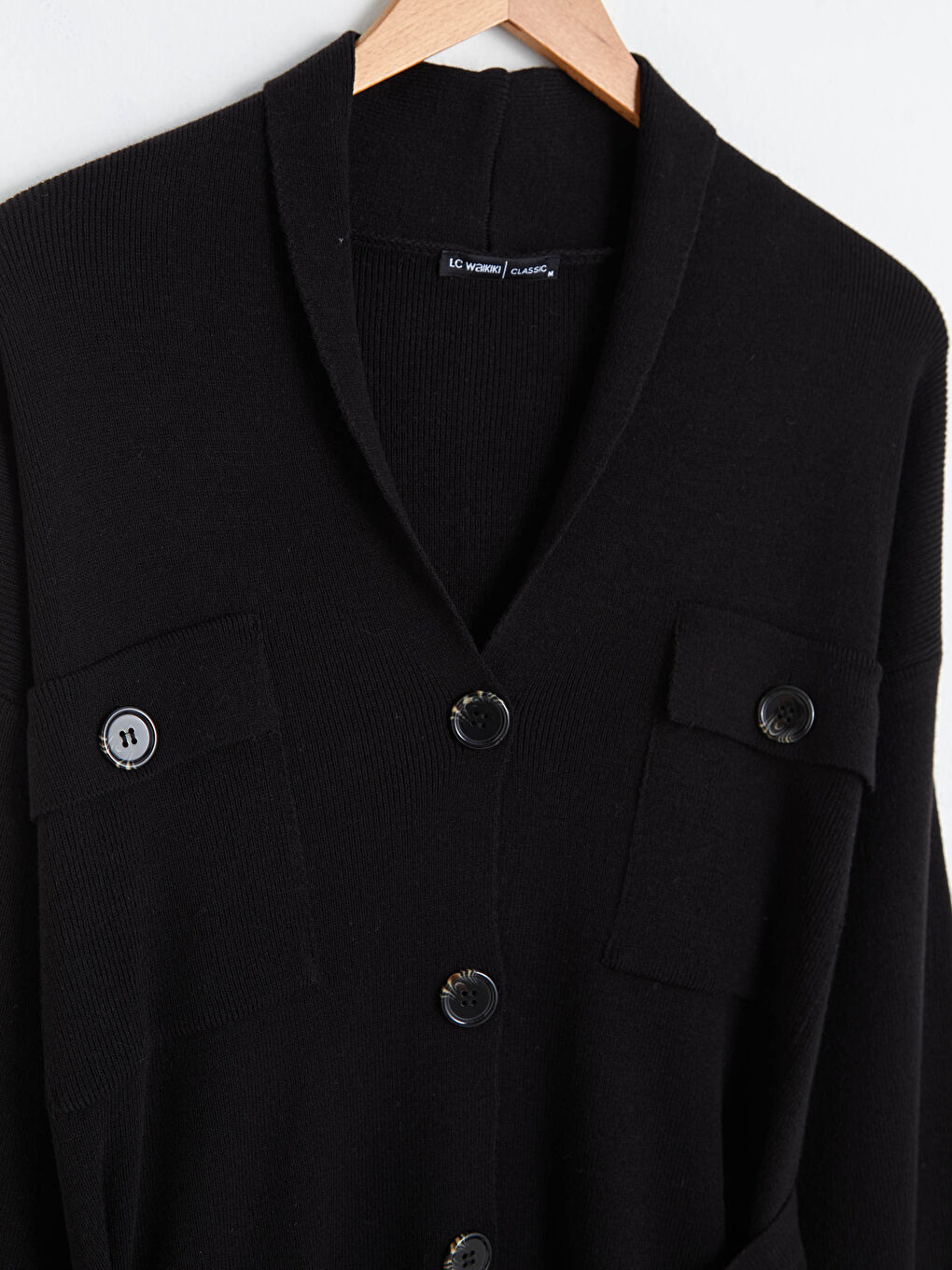 Shawl Collar Waist Belted Pocket Detailed long Sleeve Women's  Cardigan-7