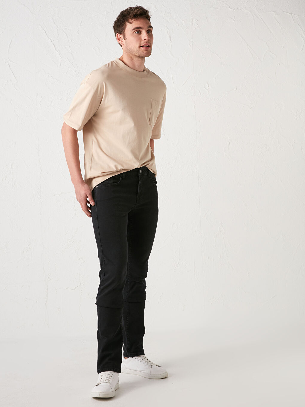 Siyah 750 Slim Fit Erkek Jean Pantolon