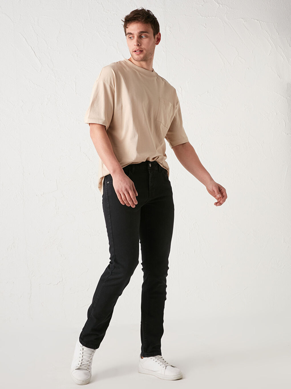 Siyah 750 Slim Fit Erkek Jean Pantolon-2