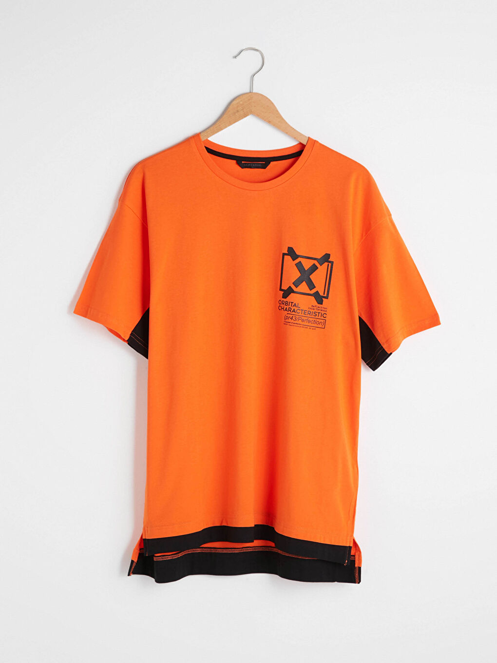 XSIDE Crew Neck Short Sleeve Printed Combed Cotton Men's T-shirt -S1DO99Z8-GGF