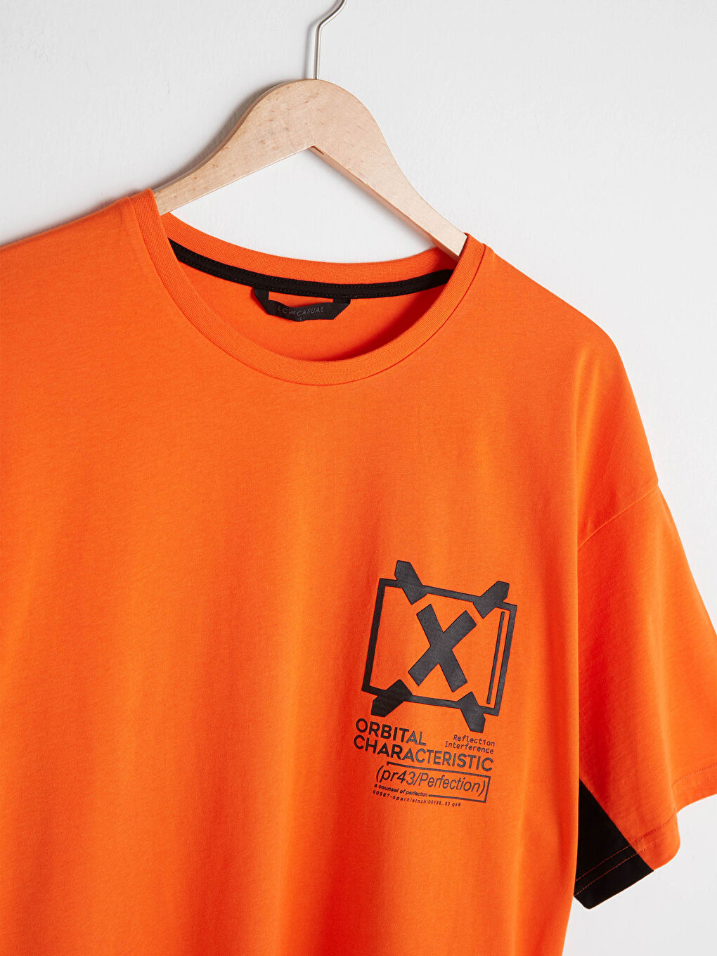 XSIDE Crew Neck Short Sleeve Printed Combed Cotton Men's T-shirt -S1DO99Z8-GGF