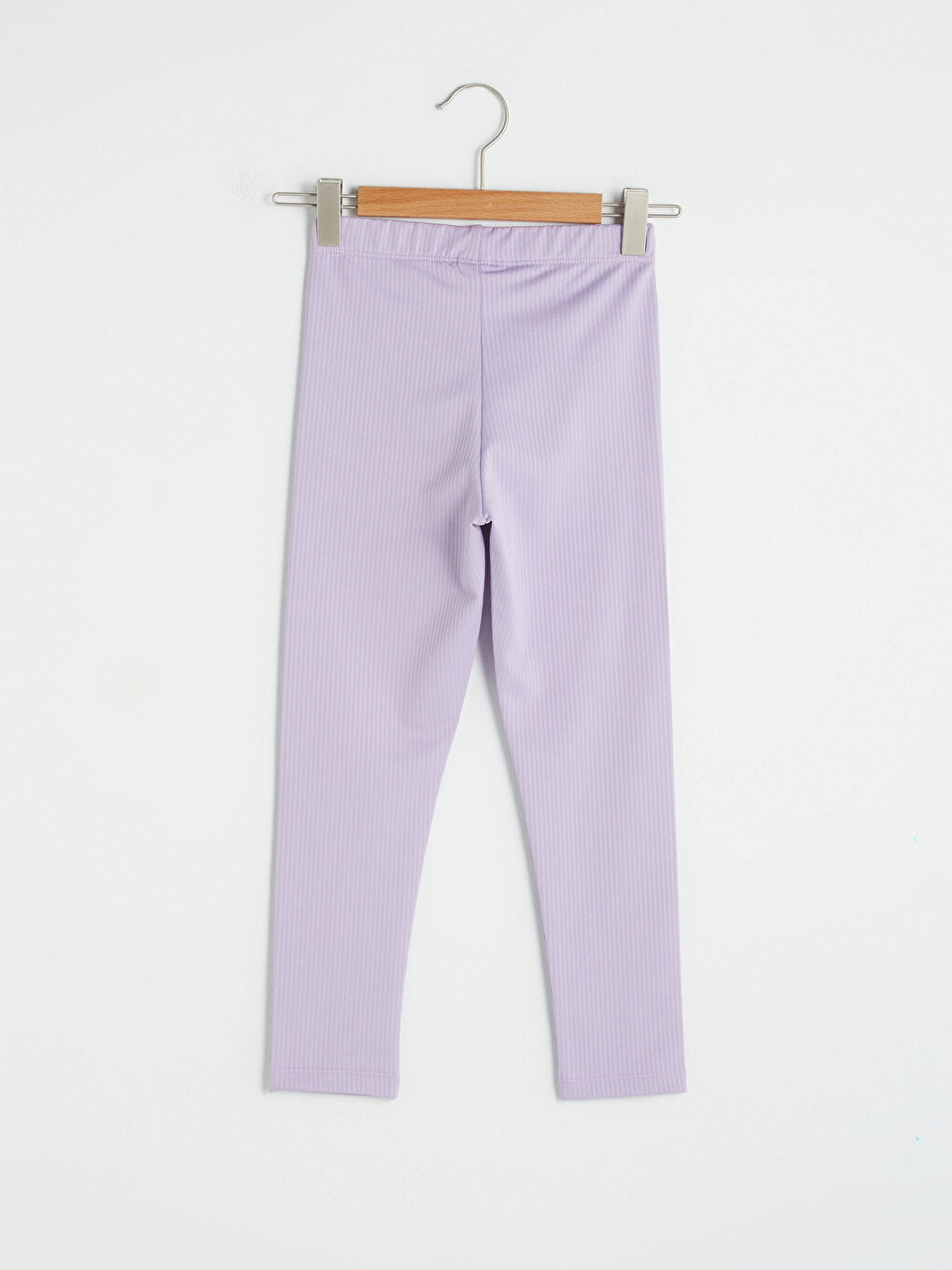 Elastic Waist Basic Girls' Leggings-1