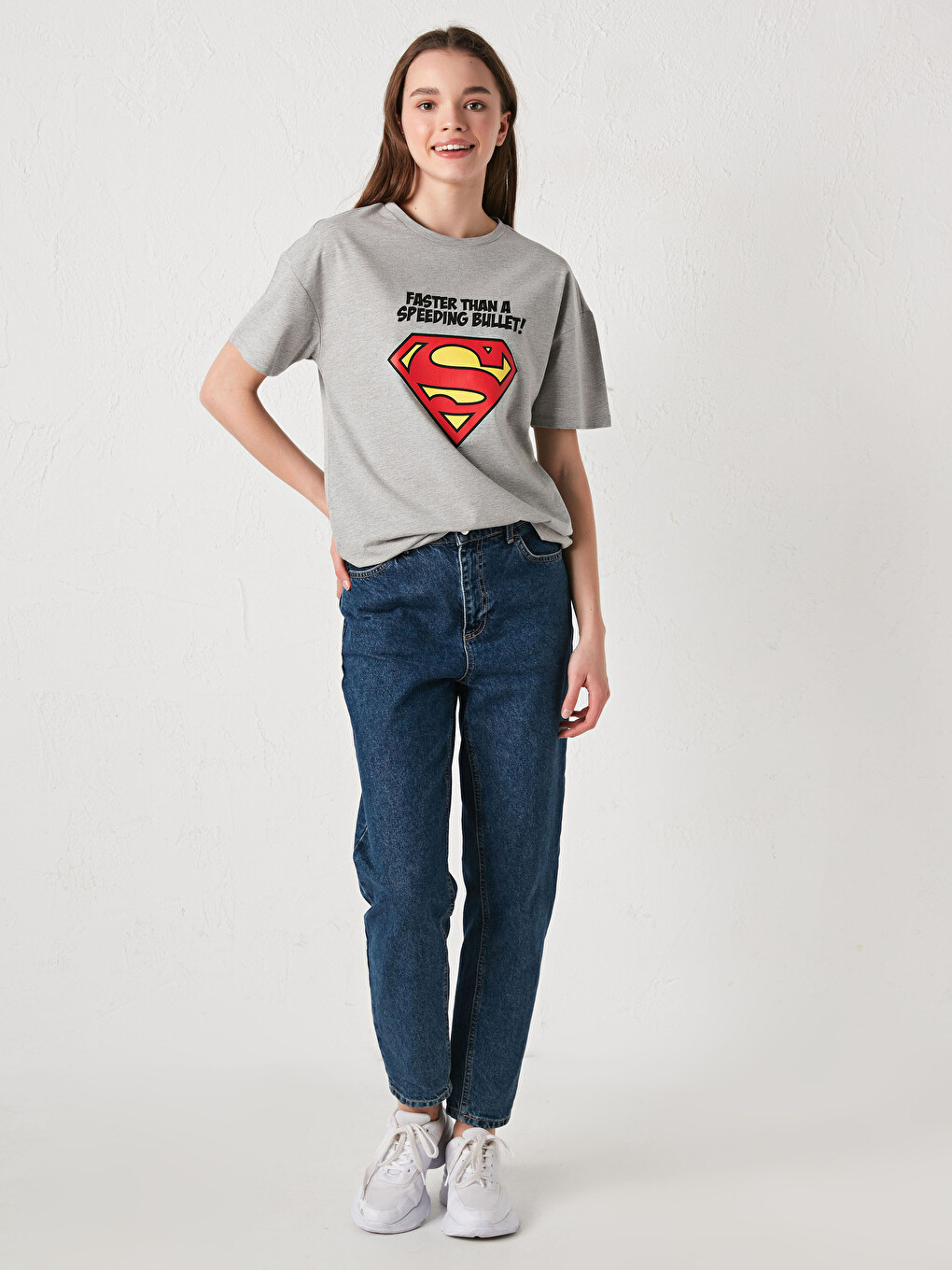 LCW Vision Tricou Superman Imprimat cu Mânecă Scurtă și Guler